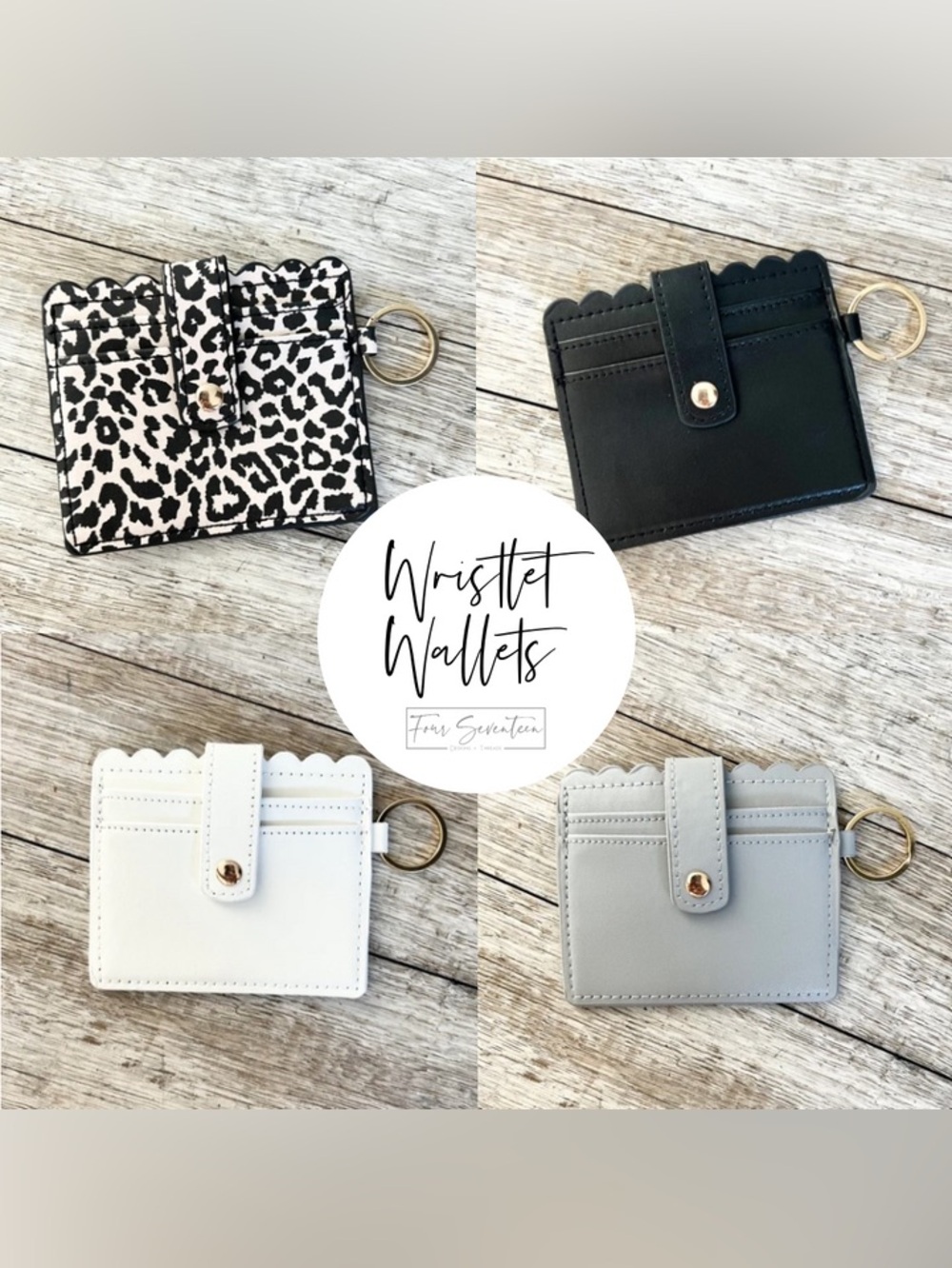 Boutique Slim Wristlet Wallet - Leopard Print Only Card Holder